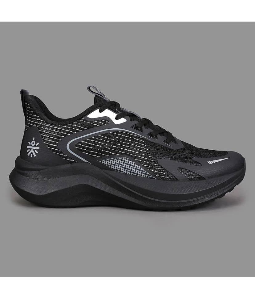 Cult GlaciusX Black Men's Sports Running Shoes view 2