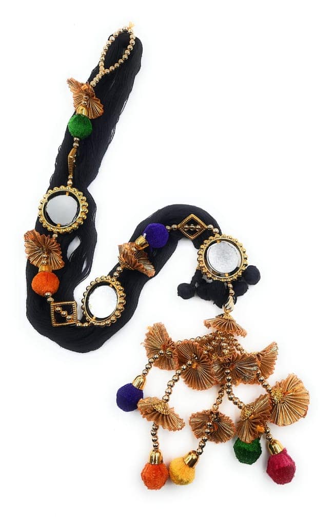 Light weight Jhumka & Mirror Punjabi Parandi/Patiyala Sahi Paranda