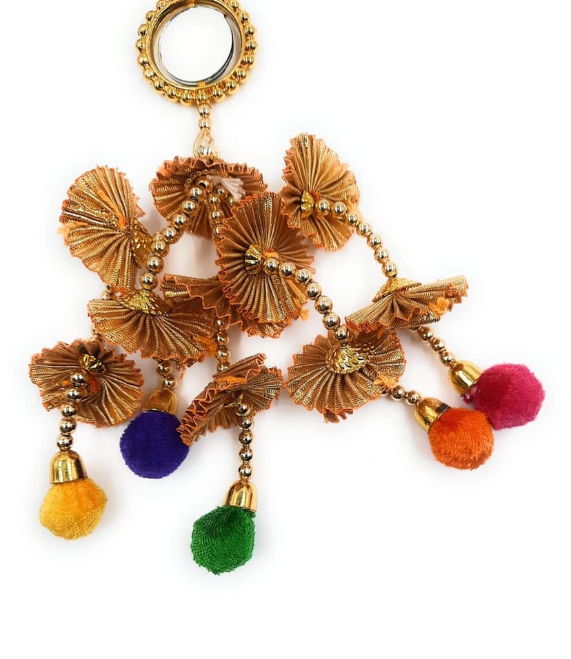 Light weight Jhumka & Mirror Punjabi Parandi/Patiyala Sahi Paranda view 4