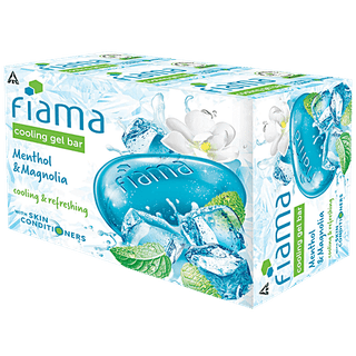 Fiama Cooling Gel Bathing Bar - Menthol & Magnolia, 125 g 3 pcs