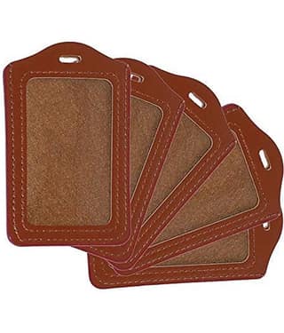 Dey 's stationery store - PU Leather Card Holder ( Pack 5 )