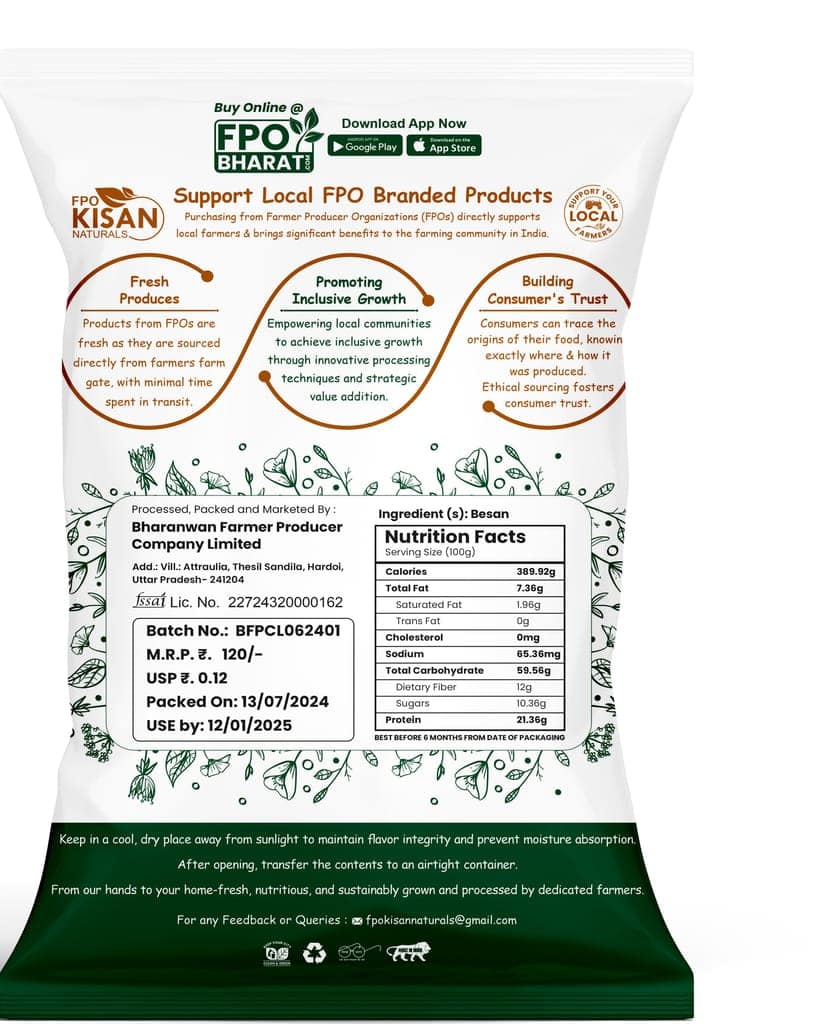 FPO KISAN NATURALS BESAN view 3