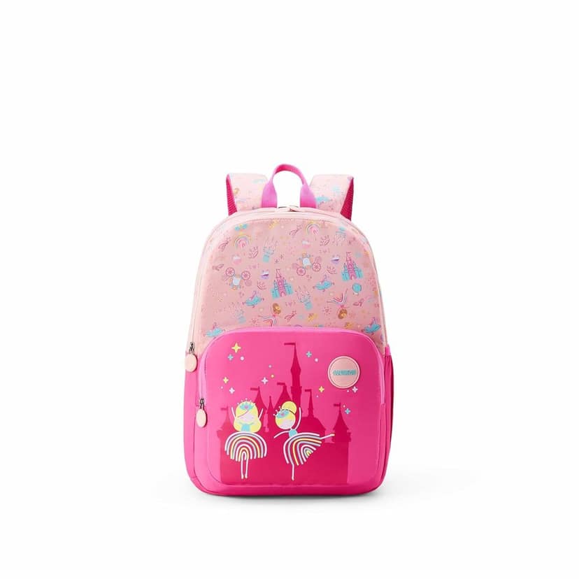Lush | 26 Ltrs | 2 Compartments | Bottle Pocket | Ergonomic Padded Back Panel & Shoulder Straps | Kids Backpack | 1 Year International Warranty | Princess Pink view 3