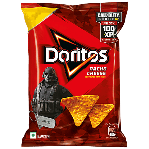 Doritos Nacho Chips - Nacho Cheese Flavour, Crunchy Crispy Snacks, 153 g