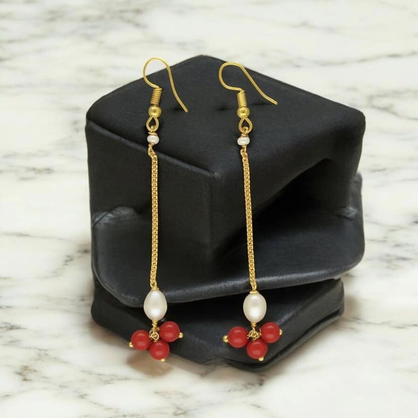 Sri Jagdamba Pearls Klara Pearl Earrings For Women Girls