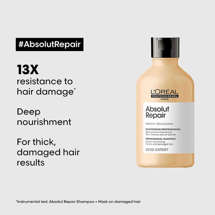 Loreal Professionnel Absolut Repair Shampoo For Dry and Damaged Hair (300ml) view 4