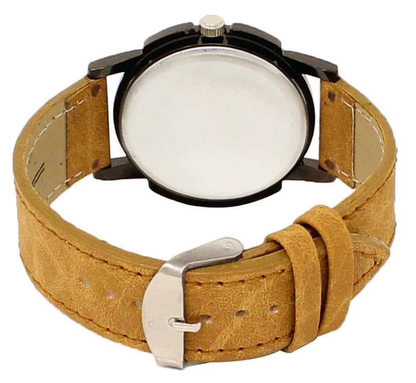Black Roman Analog Watch for Men LR19 view 2