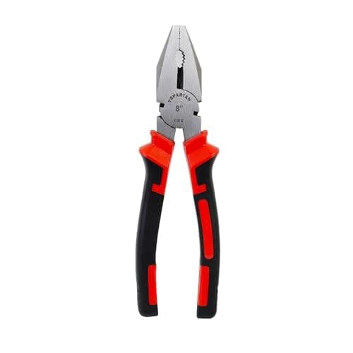 Spartan Combination Plier 8-inch for Home & Professional work Use as Electrical Work, Bending, Holding, Cutting & Pulling, etc | Hand Tool | Heavy Duty Cutting Pliers (Red & Black) view 2
