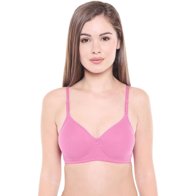 Bodycare Cotton Spandex Lightly Padded Non wired Seamless cup bra-Pack of 3 view 2