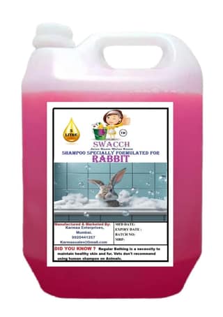 Swacch Shampoo Specially Formulated for Rabbit (5 Litre) Rose