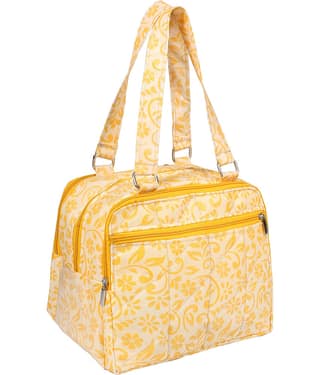 PrettyKrafts Yellow Fabric Shoulder Bag