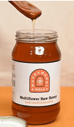 Madhumakhiwala : Multiflower Raw Honey 100% Pure Natural Raw Unprocessed Unheated Unpasteurised Unfiltered - 500gm view 2