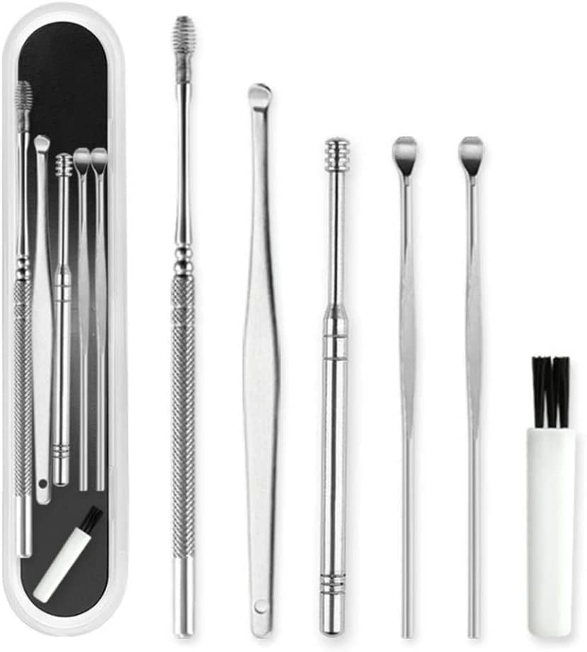 Elecsera 6PCS Professional Ear Pick Earwax Removal Kit Ear Cleansing Tool Set (100 g, Set of 6)