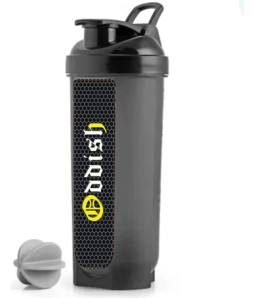 Oddish way to fitness Plastic Black 700 mL Shaker,Bottle,Sipper ( Pack of 1 )
