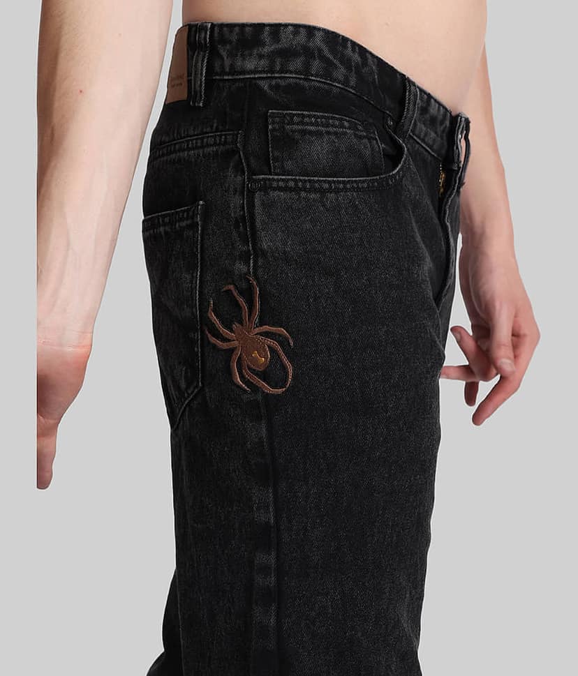 Bene Kleed Regular Fit Solid Men's Jeans - Black ( Pack of 1 ) view 5
