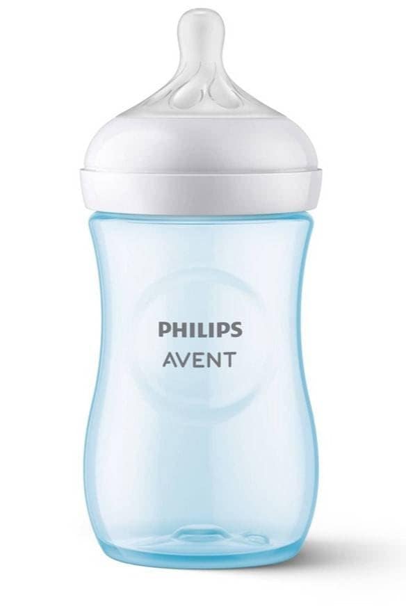 Philips Avent Blue Natural Baby Feeding Bottle | 1m+| 260ml| Pack of 1 | SCY903/21 view 2