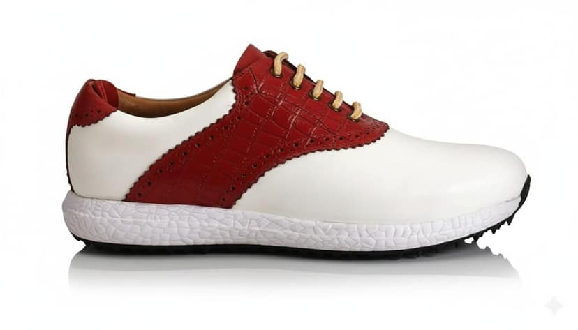 HITCARO Men Proffessional Leather Golf Shoes | Lace-Up | Phylon Sole |Waterproof | Comfortable | Breathable | Sports Shoes