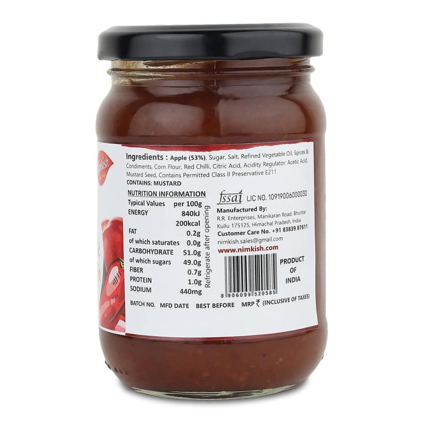 Nimkish Hot Apple Chutney | 300g | Himalayan Artisan Chutney | No Preservatives | Made in Kullu view 2