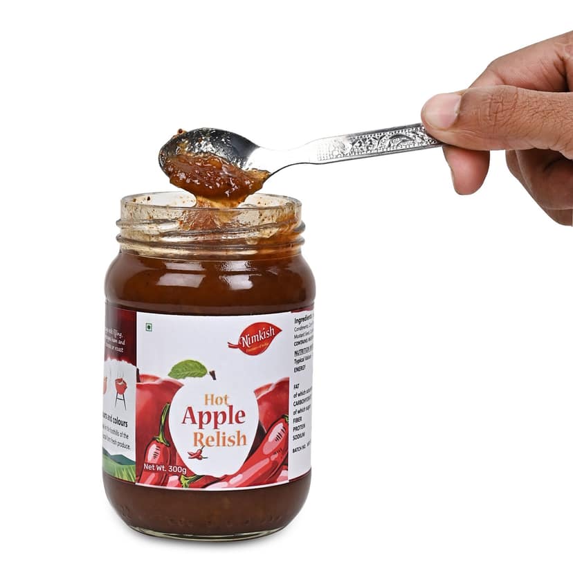 Nimkish Hot Apple Chutney | 300g | Himalayan Artisan Chutney | No Preservatives | Made in Kullu view 5