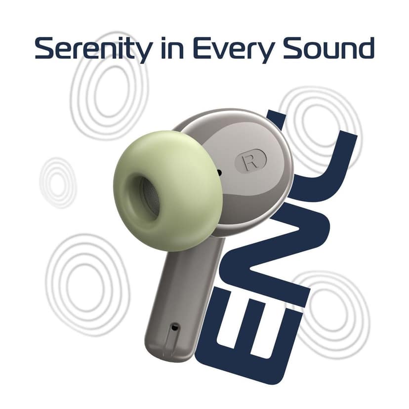 Cellecor BroPods C105 Tune TWS |45H Playtime, ENC, 5.3v, IPX5, 50ms Low Latency Gaming Bluetooth-Grey Olive view 4