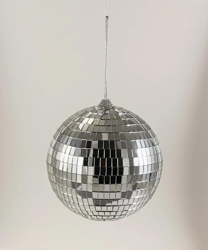 Lighting Disco Ball with Hanging Swivel, Mirror Ball (Multiple Sizes) view 2
