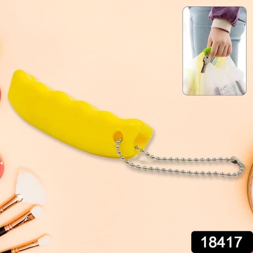 Silicone Portable Bag Device Bag Filter Hand Shopping Bag Carry Tool Key Chain (1 Pc) view 2
