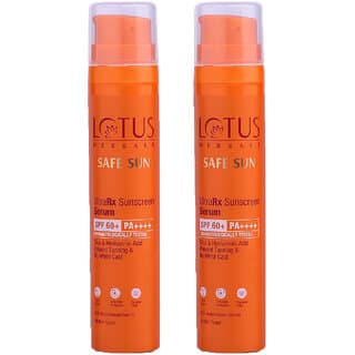 Lotus Herbals Ultrarx Sunscreen Serum Spf 60+ Pa++++For All Skin TypesDermatologically Tested50Ml ( Pack Of 2 )