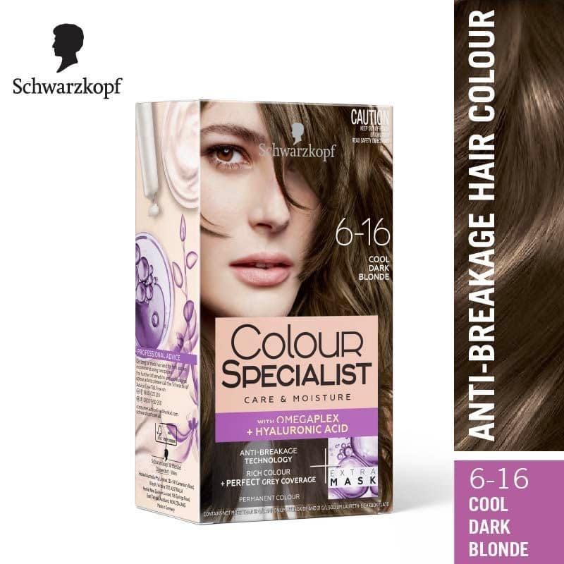 Schwarzkopf Colour Specialist Permanent Hair Colour 6-16 Cool Dark Blonde