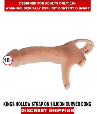 Male Sex Toys L U X Y Hollow Strap-On Dildo Silicon And Curved Dong Strap-On For Men
