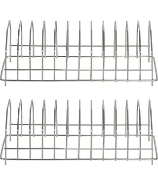 OC9 Silver Stainless Steel Dish Racks ( Pack of 2 )