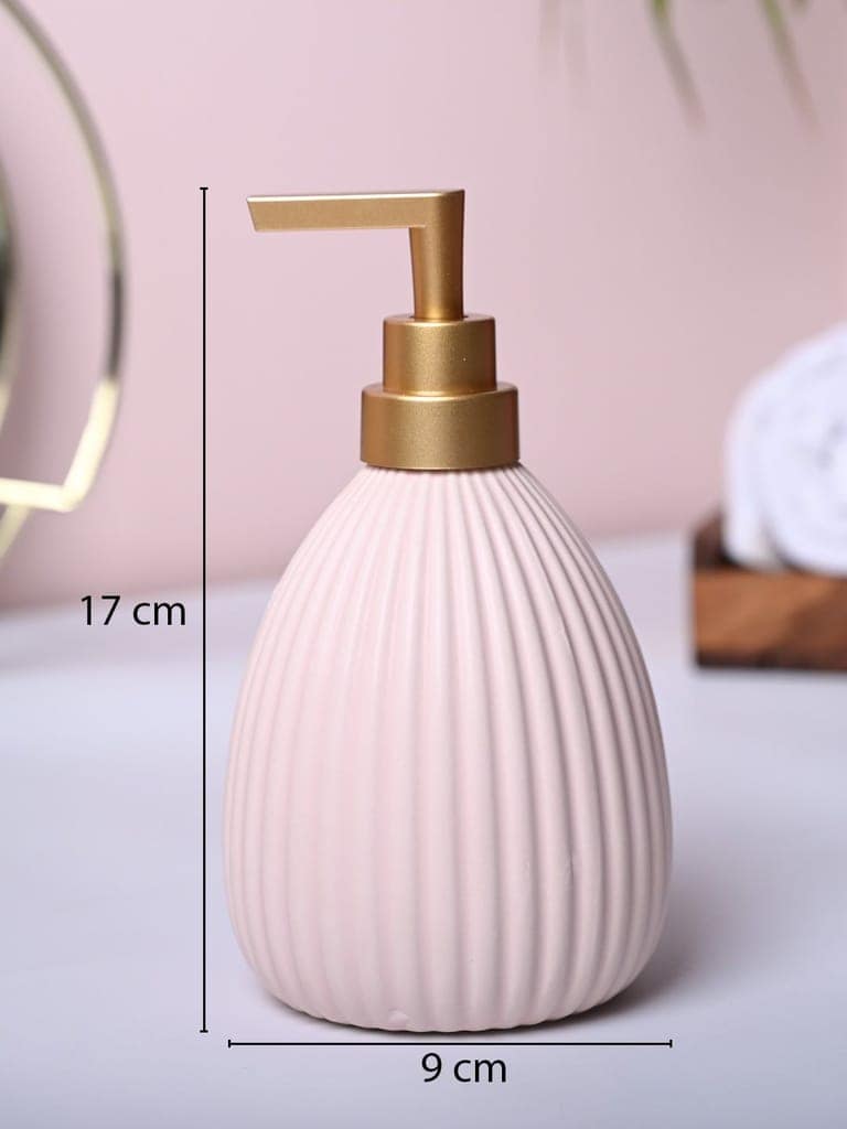 Pink Charm Soap Dispenser - Cylindrical Shape view 4
