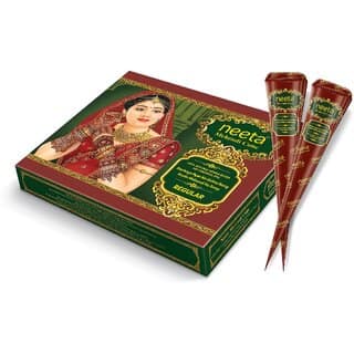 Neeta Mehendi Cone Henna Temparrory Tettoo (Pack of 12 Pcs) (180 g)