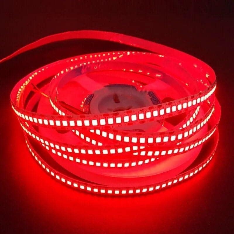 SPARKWORLD 5 Meter Red LED Flexible Strip Cove Light | 240 LEDs/M | Self-Adhesive Decorative Profile Light with SMPS Pack of 1 view 2