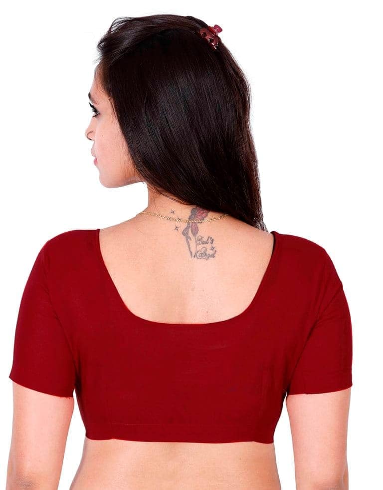 JISB Readymade blouse,Maroon view 2