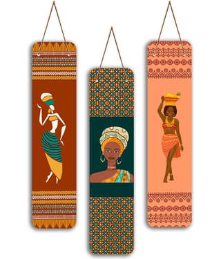Saf Wood Wall Sculpture Multi - Pack of 3