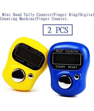 purple dust Mini Finger Ring Telly Counter Jaap Machine (Pack of 2)