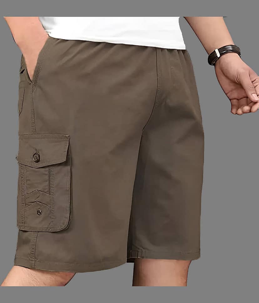 Reoutlook Black Cotton Blend Men's Cargos ( Pack of 1 )
