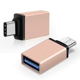 USB A (F) to Type C (M) OTG Connector Converter Adapter ,Compatible with Raspberry Pi 4 , Type C Devices ,Smartphone, Laptops, Tablets, Chargers, MacBook