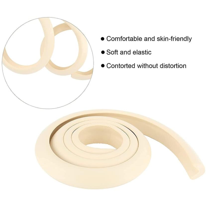 Corner Edge Protector – Soft Rubber Safety Bumper Guard for Baby Proofing Furniture, Table, & Bed (2 Mtr) view 7