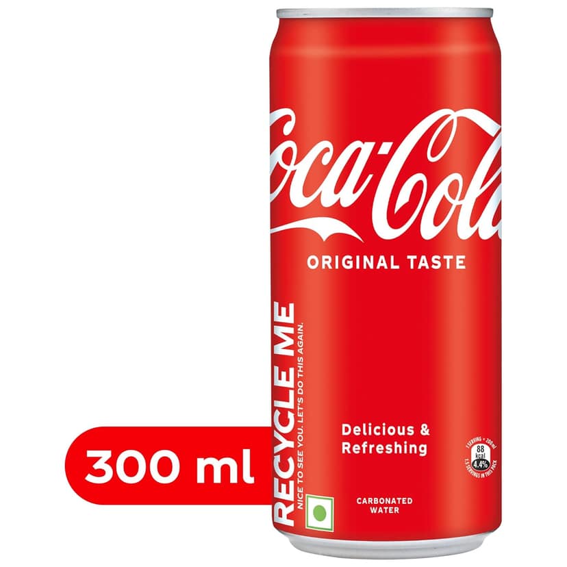 Coca-Cola Original Taste Soft Drink Can, 300 Ml view 2