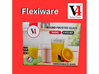 V4 Round Frosted Glass - 300ml