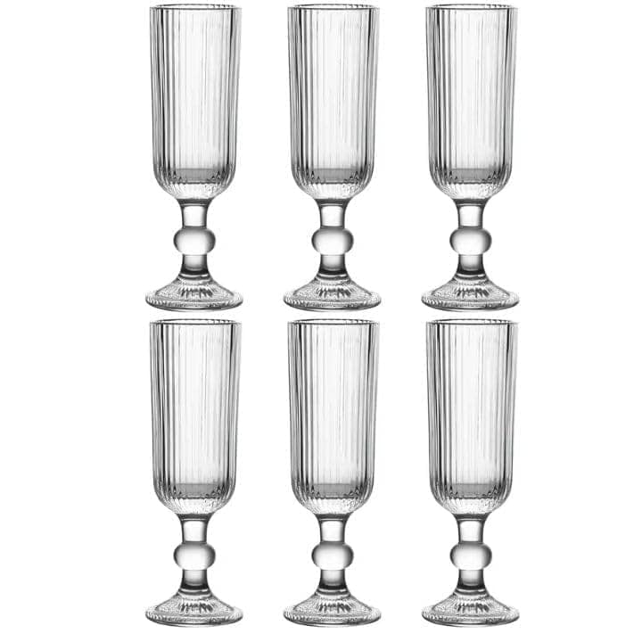 Wine Glasses | 150 ML | Premium, Champagne, Crystal, Vintage, Italian Glass Mug | Perfect for Home, Bar, Casino Party |