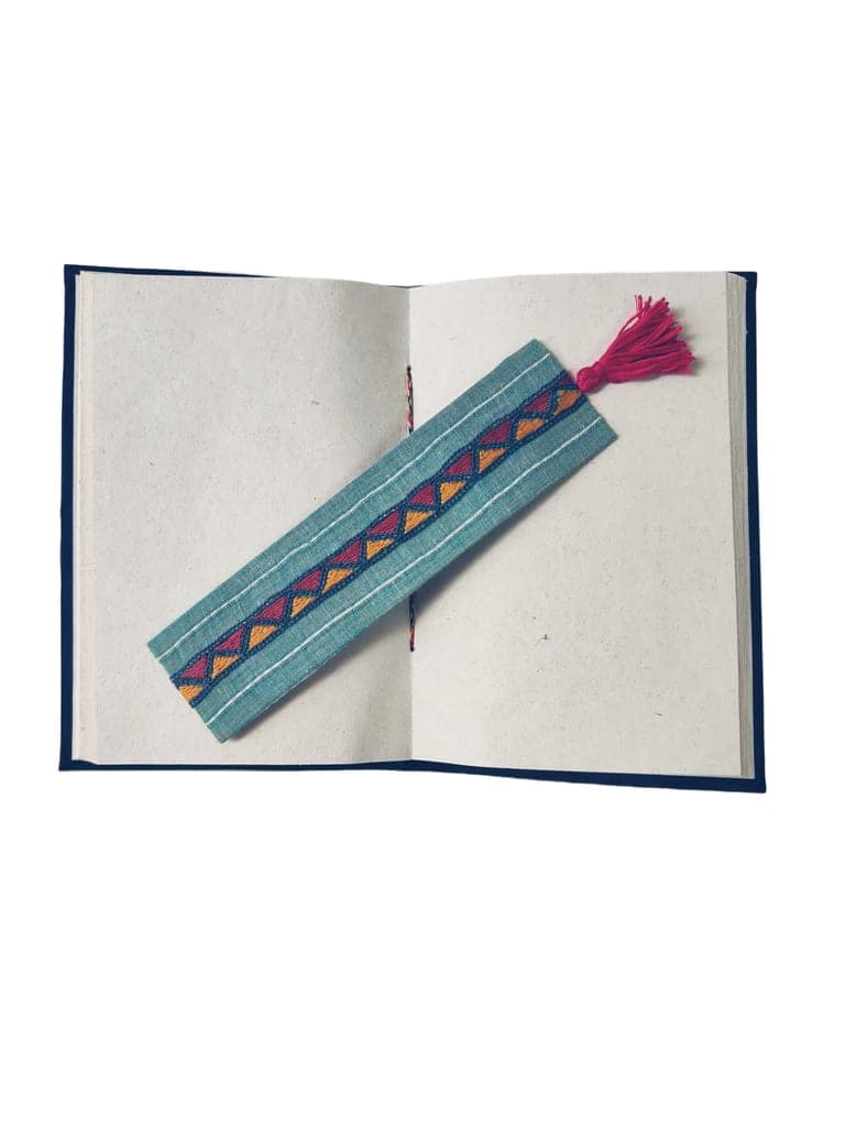 GEOMETRIC Embroidered Blue Bookmark view 2
