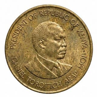 10 Cents (Random Year) old Kenya Copper Coin Silver Plated Ancient India Variant view 2