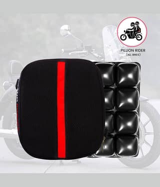 GRAND PITSTOP Inflatable Air Seat Cushion | Breathable Mesh Cover & Non-Skid Bottom | Ideal for Medical, Office, Home, Motorcycle, Car Lumbar Support