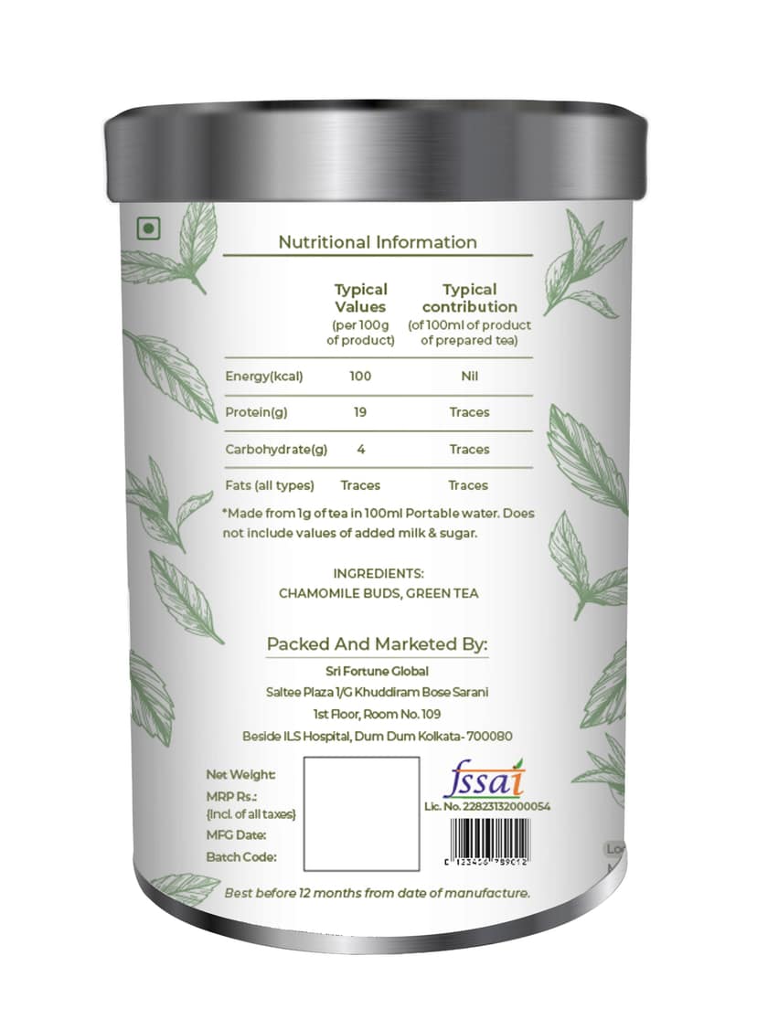 The Three Tattvas Chamomile Green Tea 50gms view 2