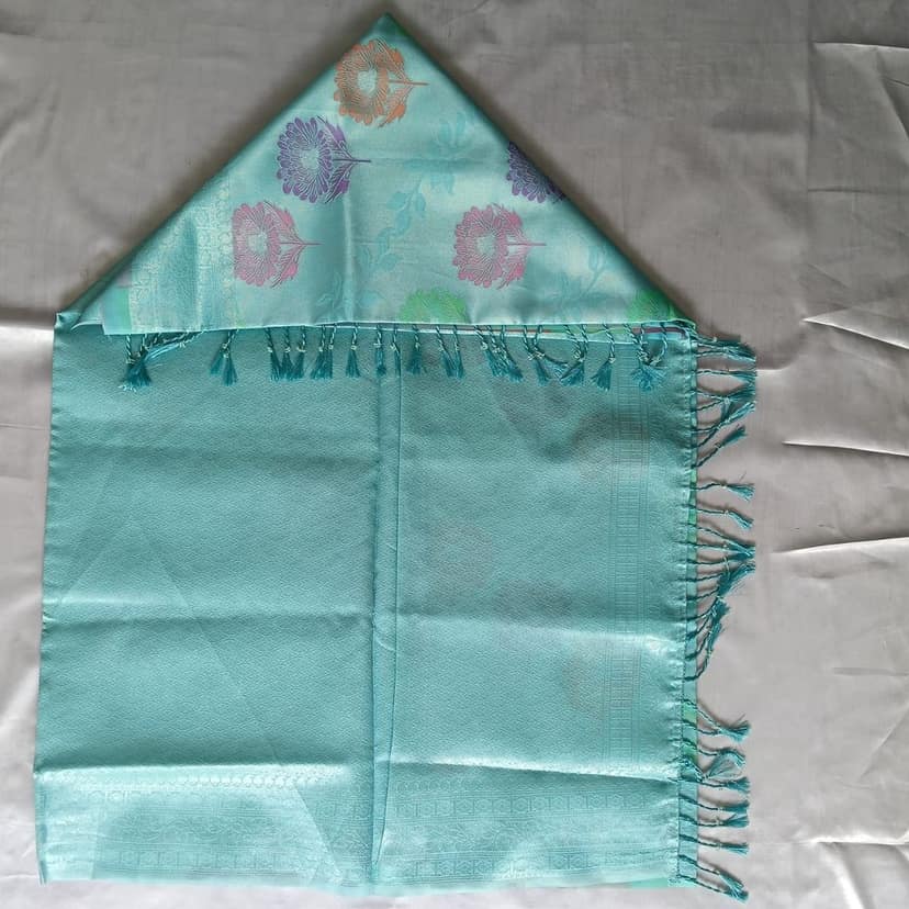 Meena Tissue Silk Cotton Saree with Blouse view 3