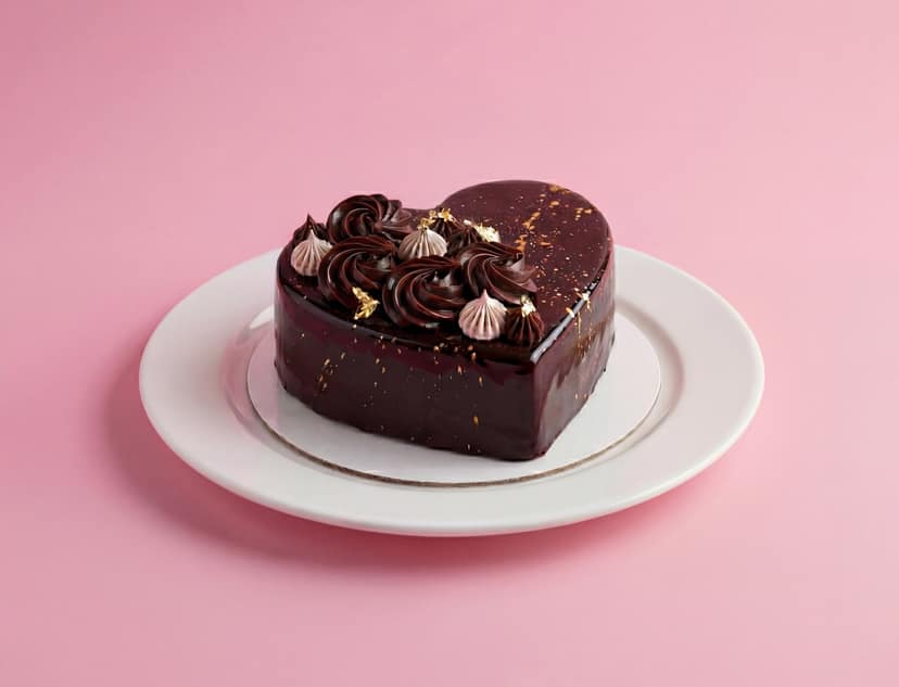 Bento - chocolate truffle heart cake [200gms]