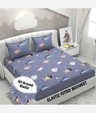 Apala Microfiber Double Bedsheet ( White )