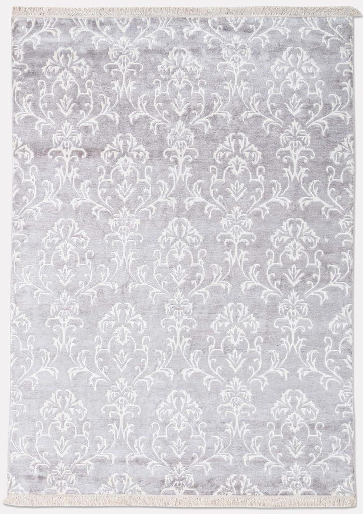 Neu Looms Bond Area Rug – Elegant Damask Pattern in Baby Blue & Ivory (Size 5x8, Cream-Sky)